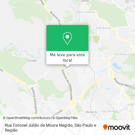Rua Coronel Julião de Moura Negrão mapa
