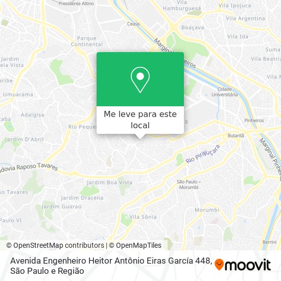 Avenida Engenheiro Heitor Antônio Eiras García 448 mapa