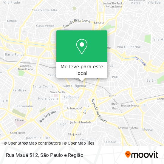 Rua Mauá 512 mapa