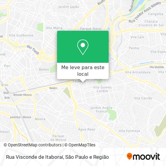 Rua Visconde de Itaboraí mapa