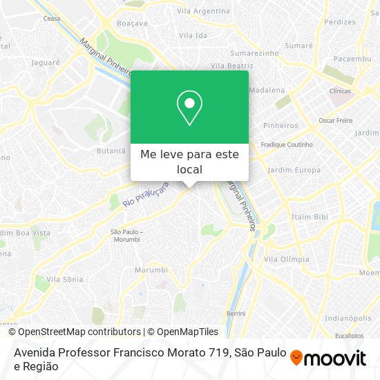 Avenida Professor Francisco Morato 719 mapa