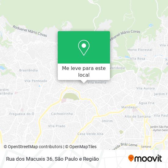 Rua dos Macuxis 36 mapa