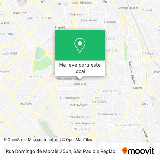 Rua Domingo de Morais 2564 mapa