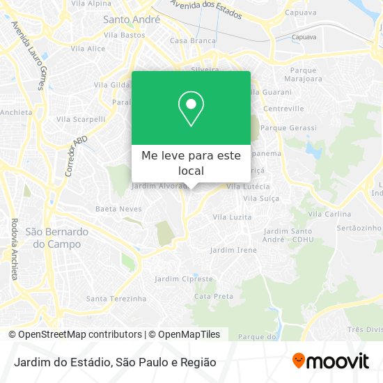 Jardim do Estádio mapa