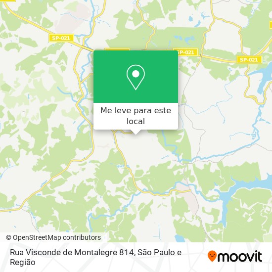 Rua Visconde de Montalegre 814 mapa