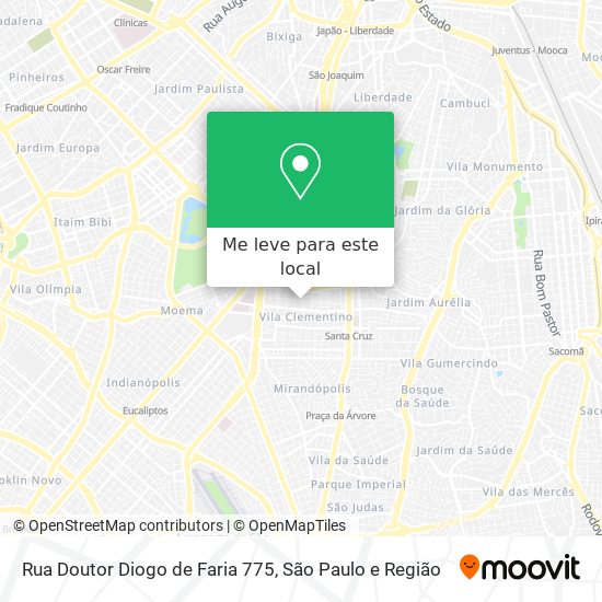 Rua Doutor Diogo de Faria 775 mapa
