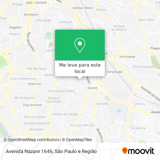 Avenida Nazaré 1646 mapa