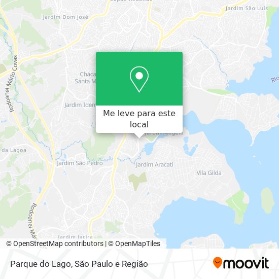 Parque do Lago mapa