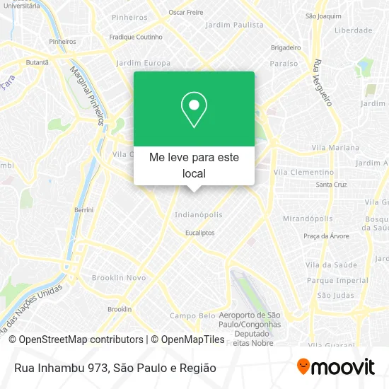 Rua Inhambu 973 mapa