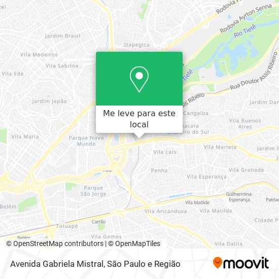 Avenida Gabriela Mistral mapa