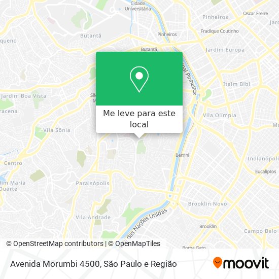 Avenida Morumbi 4500 mapa