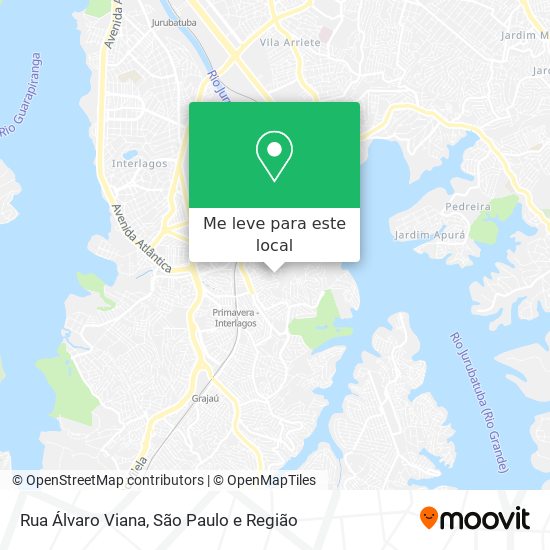 Rua Álvaro Viana mapa