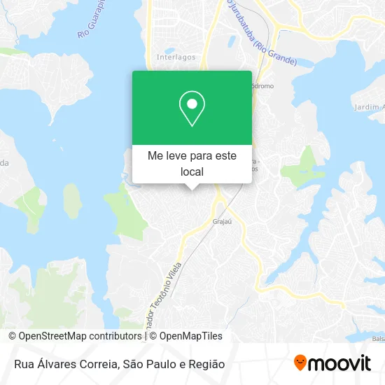 Rua Álvares Correia mapa