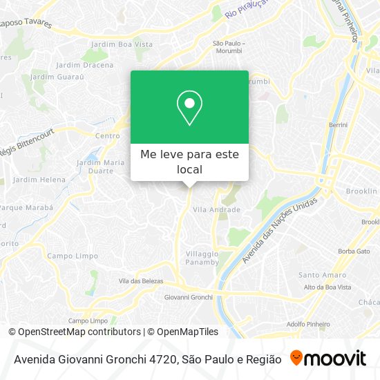 Avenida Giovanni Gronchi 4720 mapa