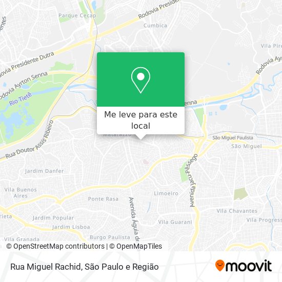 Rua Miguel Rachid mapa