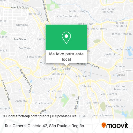 Rua General Glicério 42 mapa