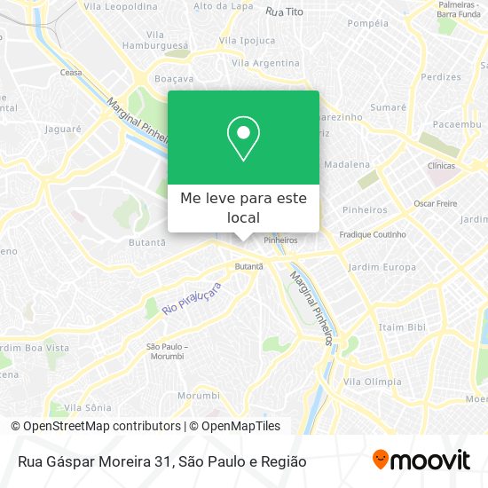 Rua Gáspar Moreira 31 mapa