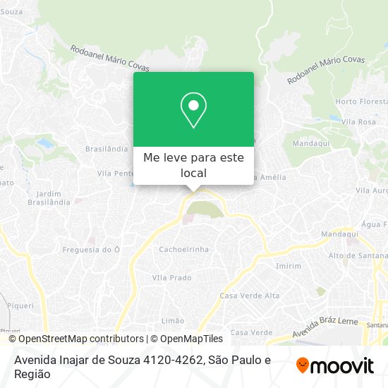 Avenida Inajar de Souza 4120-4262 mapa
