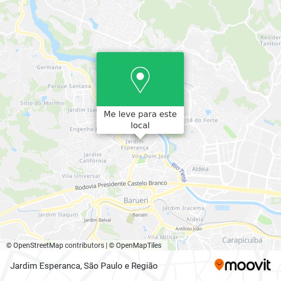 Jardim Esperanca mapa
