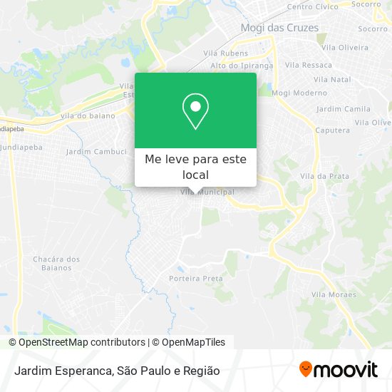 Jardim Esperanca mapa