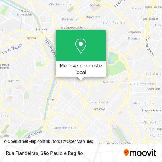 Rua Fiandeiras mapa