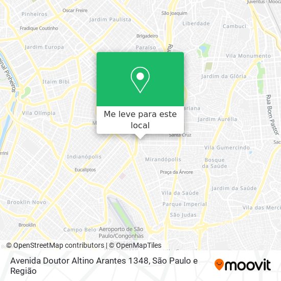 Avenida Doutor Altino Arantes 1348 mapa