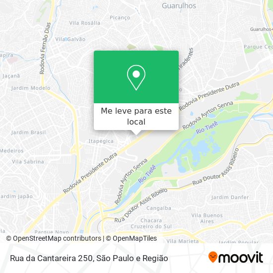 Rua da Cantareira 250 mapa