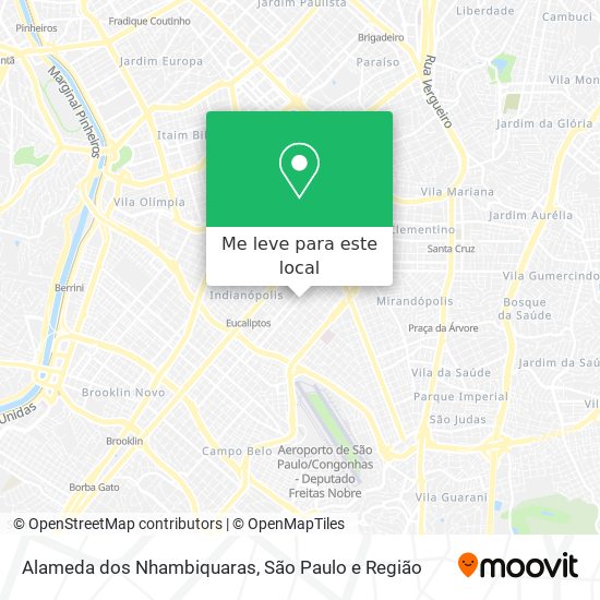 Alameda dos Nhambiquaras mapa