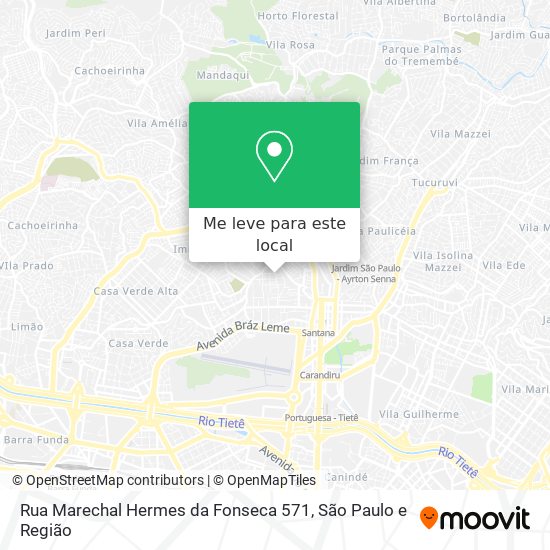 Rua Marechal Hermes da Fonseca 571 mapa
