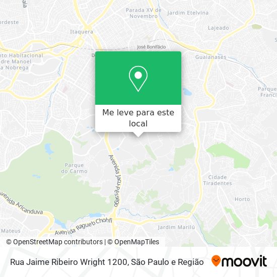 Rua Jaime Ribeiro Wright 1200 mapa