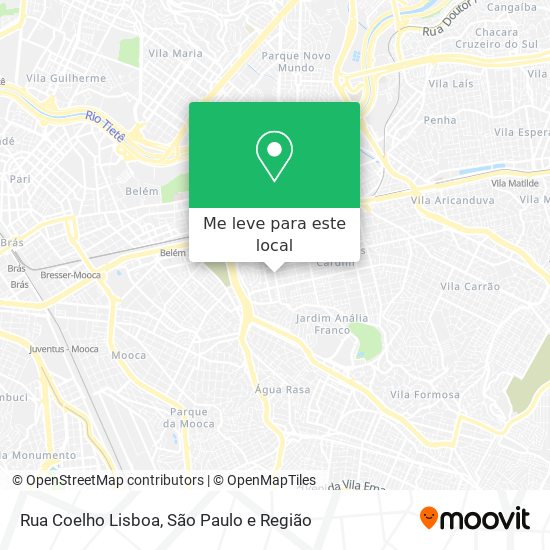 Rua Coelho Lisboa mapa