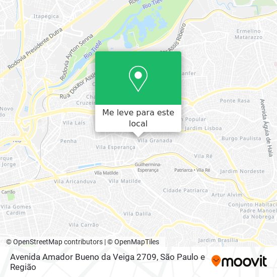 Avenida Amador Bueno da Veiga 2709 mapa