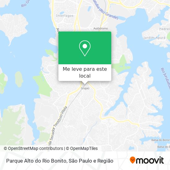 Parque Alto do Rio Bonito mapa