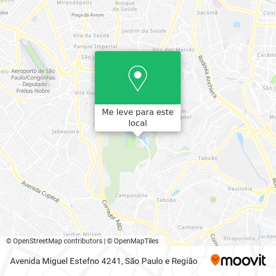 Avenida Miguel Estefno 4241 mapa