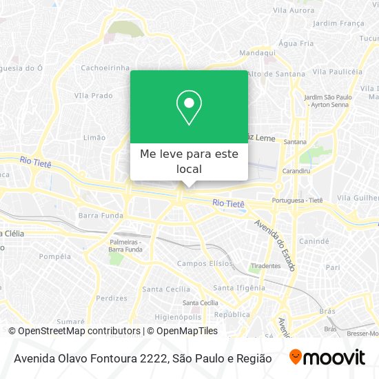 Avenida Olavo Fontoura 2222 mapa