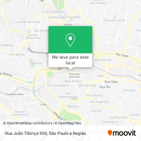 Rua João Tibiriçá 900 mapa
