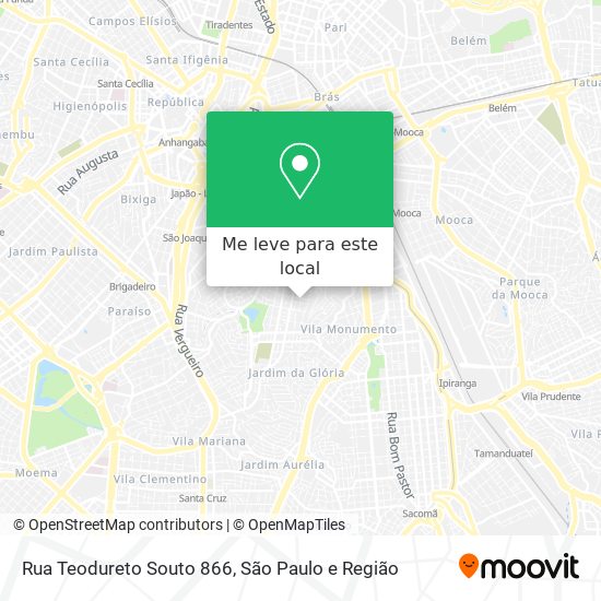 Rua Teodureto Souto 866 mapa