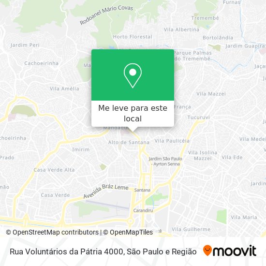 Rua Voluntários da Pátria 4000 mapa