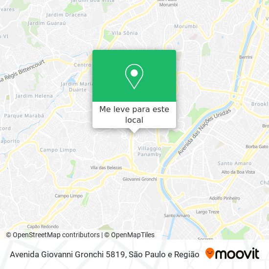 Avenida Giovanni Gronchi 5819 mapa