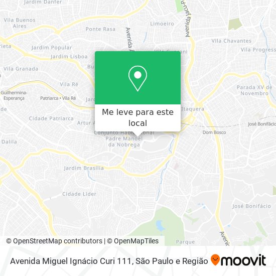 Avenida Miguel Ignácio Curi 111 mapa
