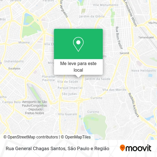Rua General Chagas Santos mapa