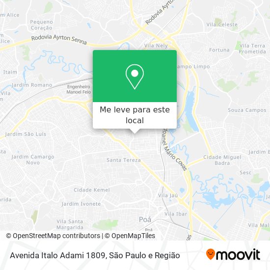 Avenida Italo Adami 1809 mapa