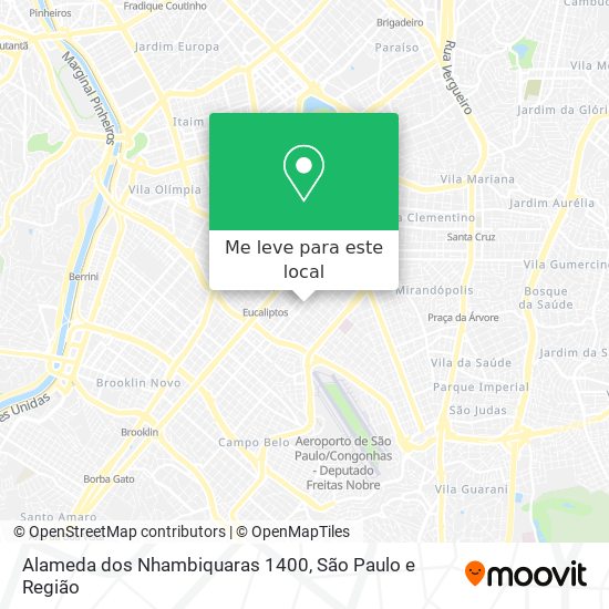 Alameda dos Nhambiquaras 1400 mapa