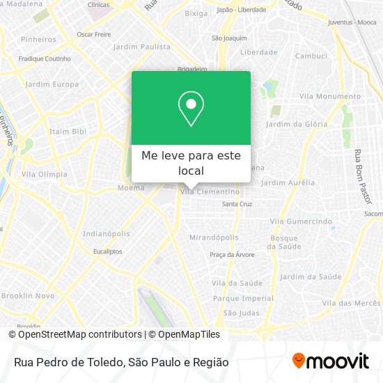 Rua Pedro de Toledo mapa