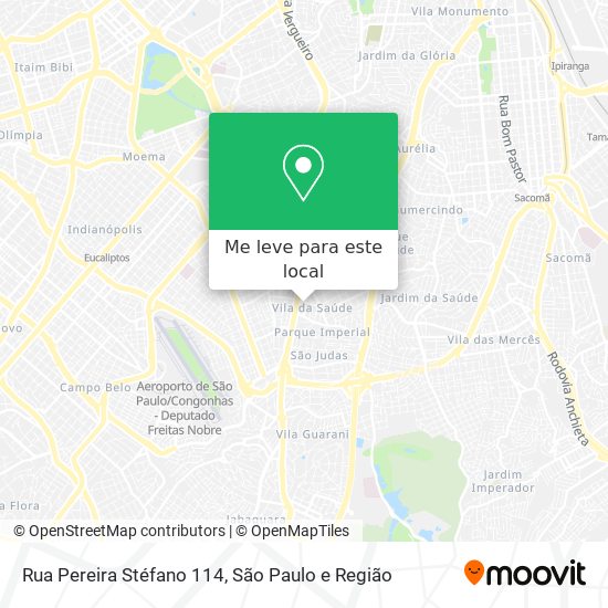 Rua Pereira Stéfano 114 mapa