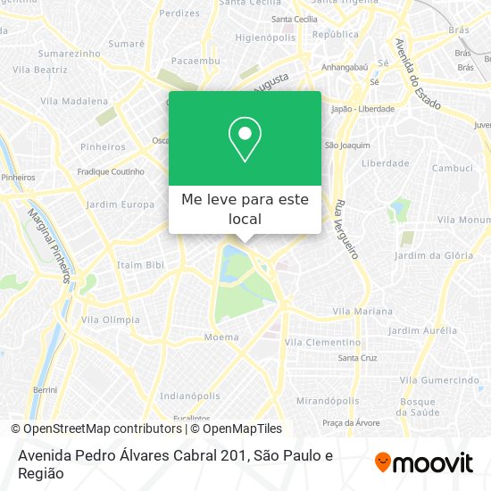 Avenida Pedro Álvares Cabral 201 mapa