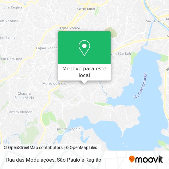 Rua das Modulações mapa