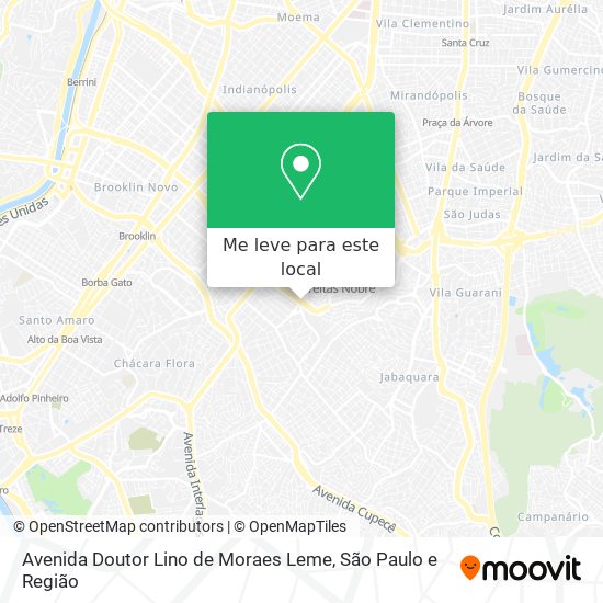 Avenida Doutor Lino de Moraes Leme mapa