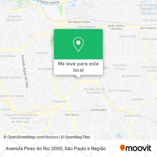 Avenida Pires do Rio 3000 mapa