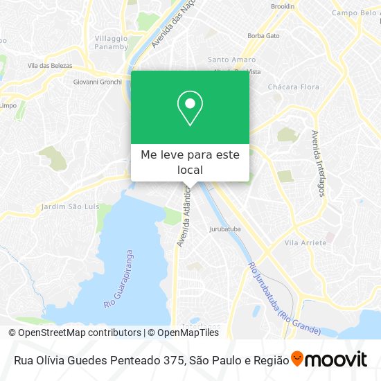 Rua Olívia Guedes Penteado 375 mapa